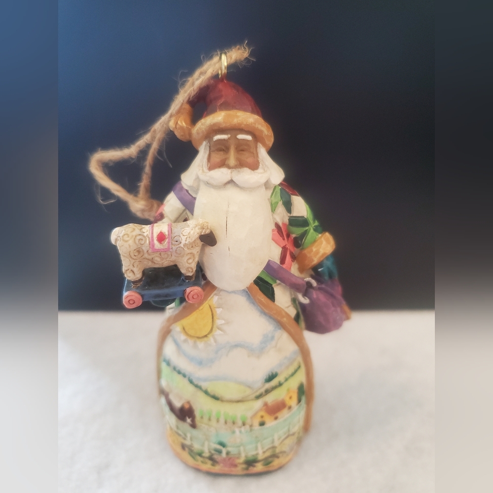 Jim Shore Heartwood Creek Christmas ornament "O'er The Fields We Go"